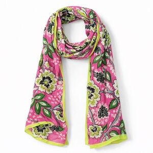 Vera Bradley Priscilla Pink Floral Scarf Wrap
